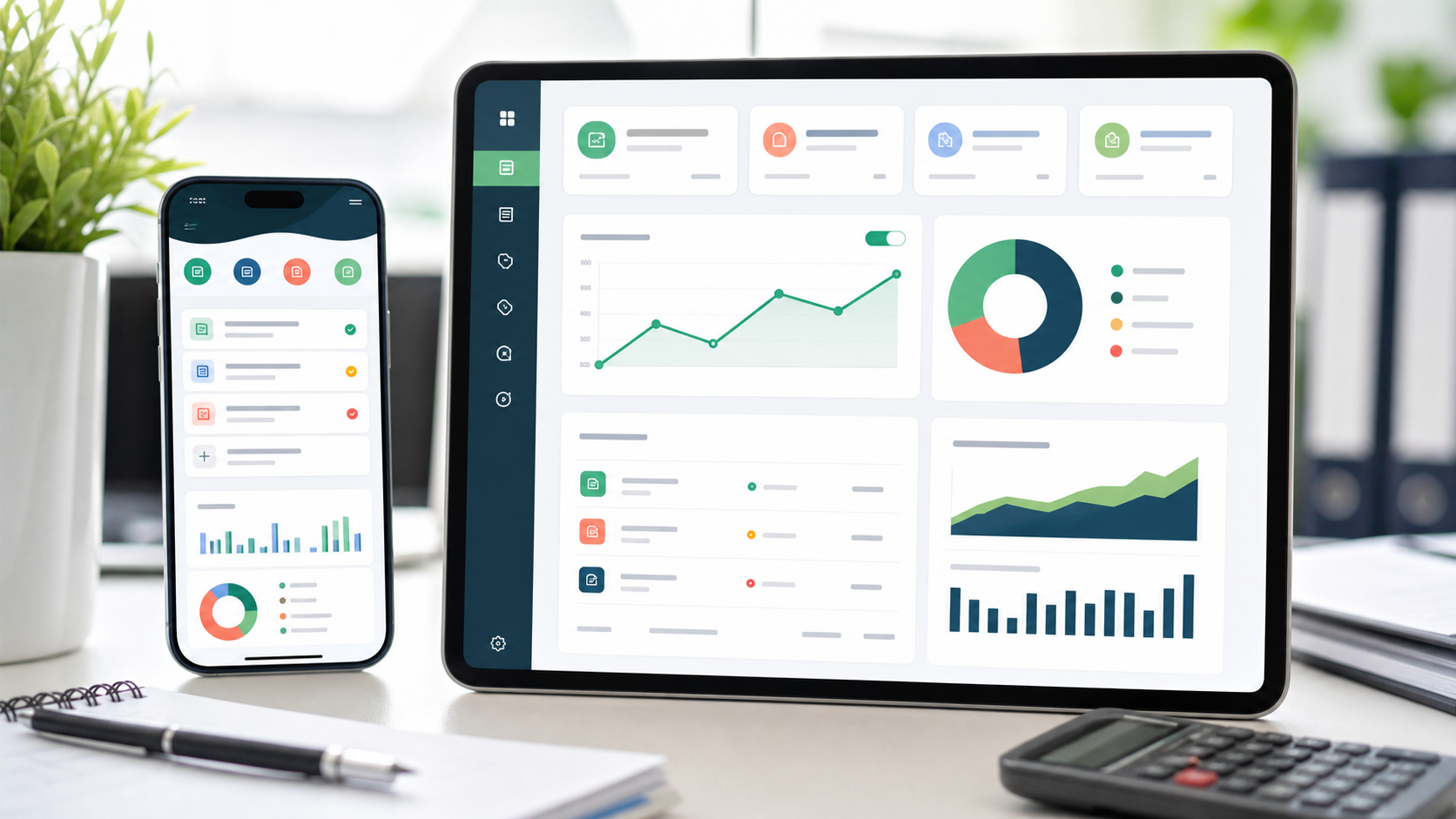 ZOH0 Books accounting dashboard preview